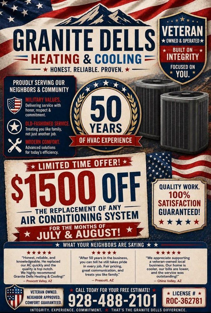 Granite Dell‘s Heating & Cooling our mission